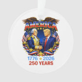 アメリカ建国250周年記念 オーナメント (正面)