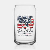 アメリカ建国250周年記念 ガラス缶 (裏面)