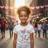 アメリカ建国250周年記念 キッズ 愛国 シリィグース Tシャツ
