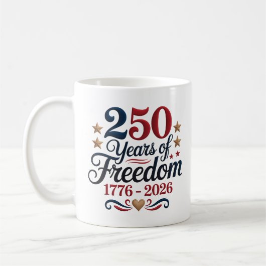 アメリカ建国250周年記念 コーヒーマグカップ (左)