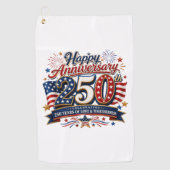 アメリカ建国250周年記念  ゴルフタオル (正面)