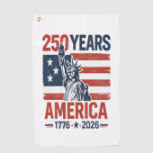 アメリカ建国250周年記念  ゴルフタオル (正面)