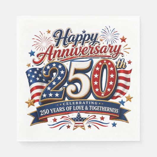 アメリカ建国250周年記念 スタンダードランチョンナプキン (正面)