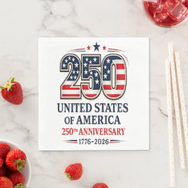 アメリカ建国250周年記念 スタンダードランチョンナプキン