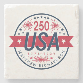 アメリカ建国250周年記念 ストーンコースター