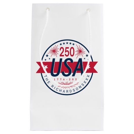 アメリカ建国250周年記念 スモールペーパーバッグ (正面)