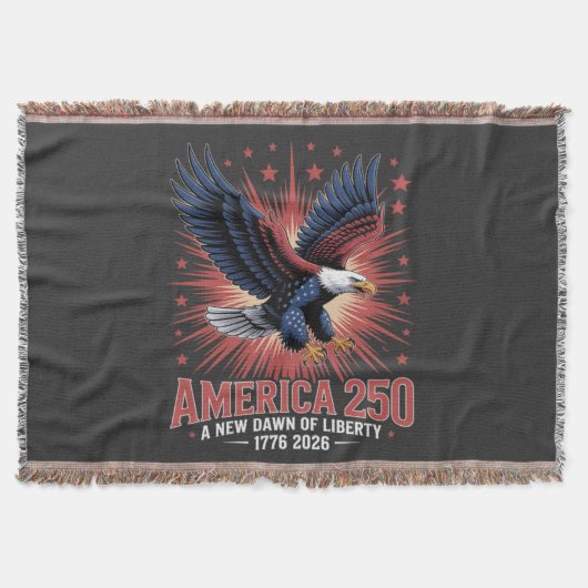 アメリカ建国250周年記念 スローブランケット (正面)