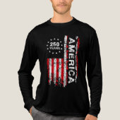 アメリカ建国250周年記念 メンズ トライブレンドTシャツ (正面)