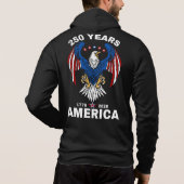 アメリカ建国250周年記念 メンズ パーカ (裏面)