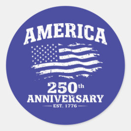 アメリカ建国250周年記念 ラウンドシール