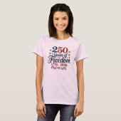 アメリカ建国250周年記念 レディースTシャツ Tシャツ (正面フル)