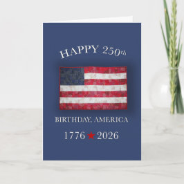 アメリカ建国250周年記念 愛国心あふれる7月4日 カード