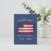 アメリカ建国250周年記念 愛国心あふれる7月4日 ポストカード (スタンド正面)