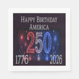アメリカ建国250周年記念 愛国 1776 2026 スタンダードランチョンナプキン