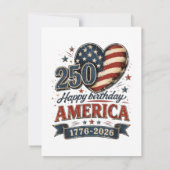 アメリカ建国250周年記念 招待状 (裏面)