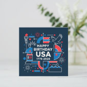アメリカ建国250周年記念 招待状 (スタンド正面)