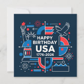 アメリカ建国250周年記念 招待状 (正面)
