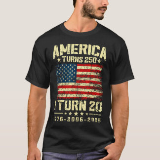 アメリカ建国250周年記念 私の20歳の誕生日 Tシャツ