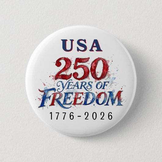 アメリカ建国250周年記念 缶バッジ (正面)