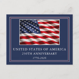 アメリカ建国250周年記念 高級愛国 ポストカード