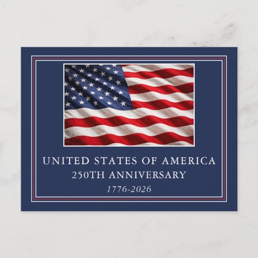アメリカ建国250周年記念 高級愛国 ポストカード (正面)
