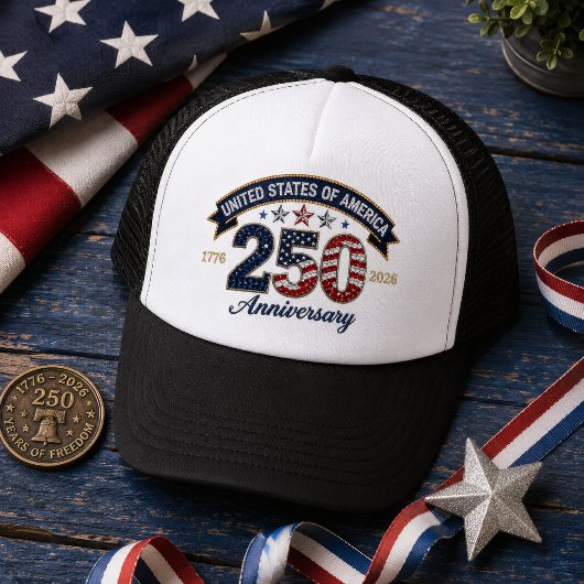 アメリカ建国250周年記念 1776-2026 キャップ