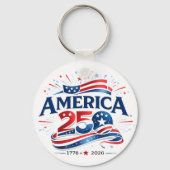 アメリカ建国250周年記念 1776–2026 キーホルダー (正面)