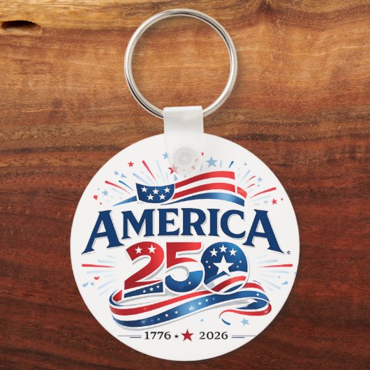 アメリカ建国250周年記念 1776–2026 キーホルダー (裏面)