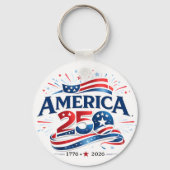 アメリカ建国250周年記念 1776–2026 キーホルダー (裏面)