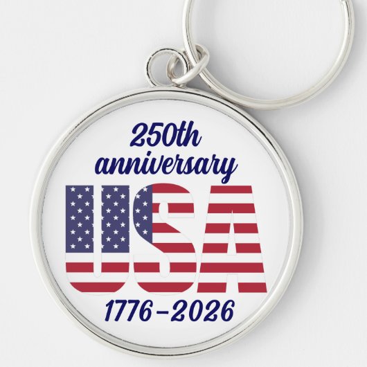アメリカ建国250周年記念 1776–2026 キーホルダー (正面)