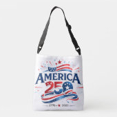 アメリカ建国250周年記念 1776–2026 クロスボディバッグ (裏面)