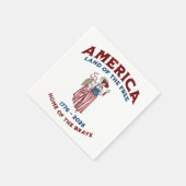 アメリカ建国250周年記念 1776-2026 スタンダードカクテルナプキン (角)