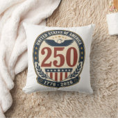 アメリカ建国250周年記念 1776-2026 投げ枕 クッション (ブランケット)