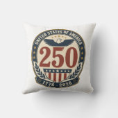アメリカ建国250周年記念 1776-2026 投げ枕 クッション (裏面)