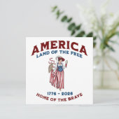 アメリカ建国250周年記念 1776-2026 招待状 (スタンド正面)