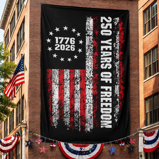 アメリカ建国250周年記念 1776–2026 横断幕