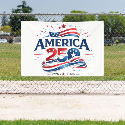 アメリカ建国250周年記念 1776–2026 横断幕 (インサイチュ)