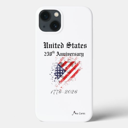 アメリカ建国250周年記念 Apple スマホケース Case-Mate iPhoneケース (裏面)