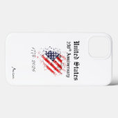 アメリカ建国250周年記念 Apple スマホケース Case-Mate iPhoneケース (裏面 (横))