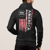 アメリカ建国250周年記念 Mens パーカ (裏面)