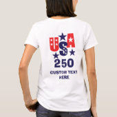 アメリカ建国250周年記念 Tシャツ (裏面)