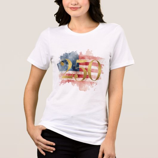 アメリカ建国250周年記念Tシャツ トライブレンドＴシャツ (正面)