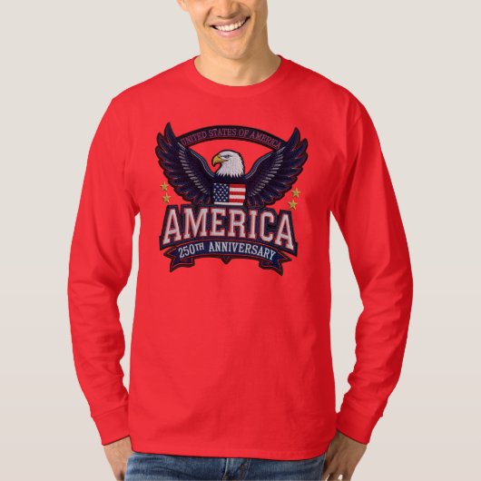 アメリカ建国250周年記念Tシャツ Tシャツ (正面)