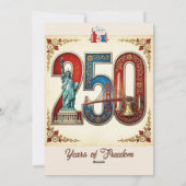 アメリカ建国250周年 アメリカの伝統 レトロな風合い シーズンカード (裏面)