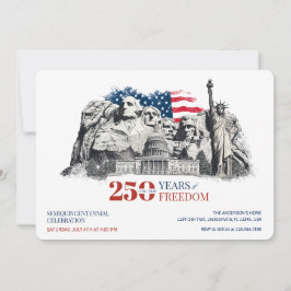 アメリカ建国250周年 アメリカの自由の250年 招待状