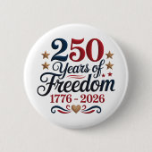 アメリカ建国250周年 アメリカーナ 缶バッジ (正面)