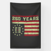 アメリカ建国250周年 アメリカ国旗 横断幕 (縦)