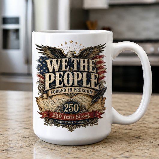 アメリカ建国250周年 イーグル ウィー・ザ・ピープル コーヒーマグカップ