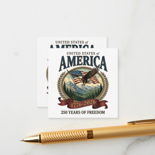 アメリカ建国250周年 エンクロージャーカード (正面/裏面インサイチュ)