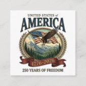 アメリカ建国250周年 エンクロージャーカード (正面)